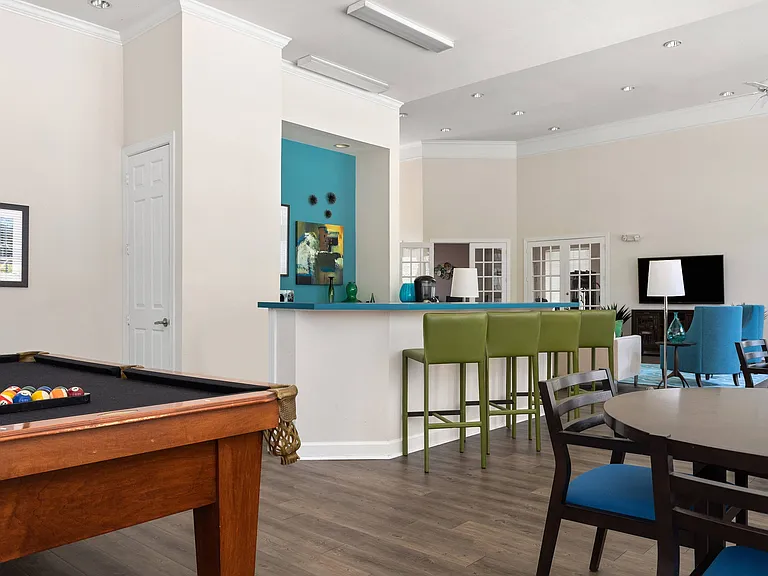 Beautiful Clubhouse with Community Kitchen and Seating Area