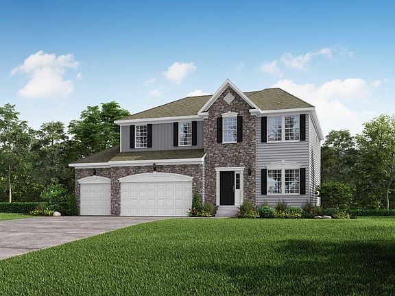 Elevation H Opt Partial Stone Front