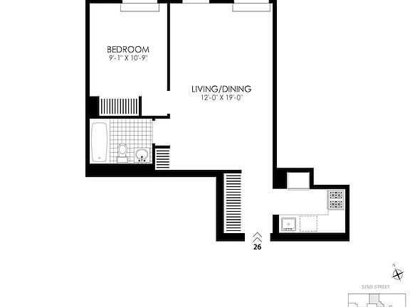 2nd image of 410 W 53rd St APT 726