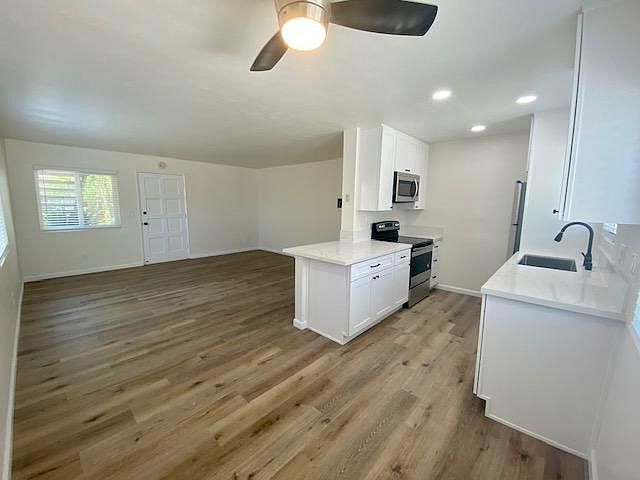 Kitchen, Dining, & Living Room