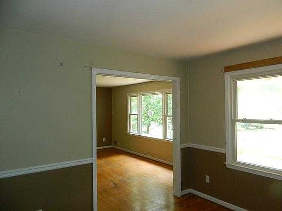 dining room with view to living