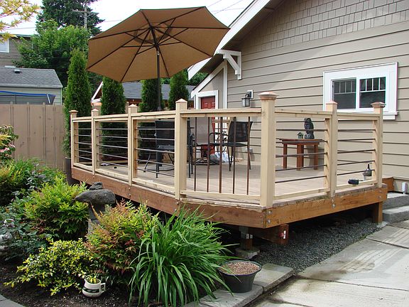 Back Yard Cedar Deck