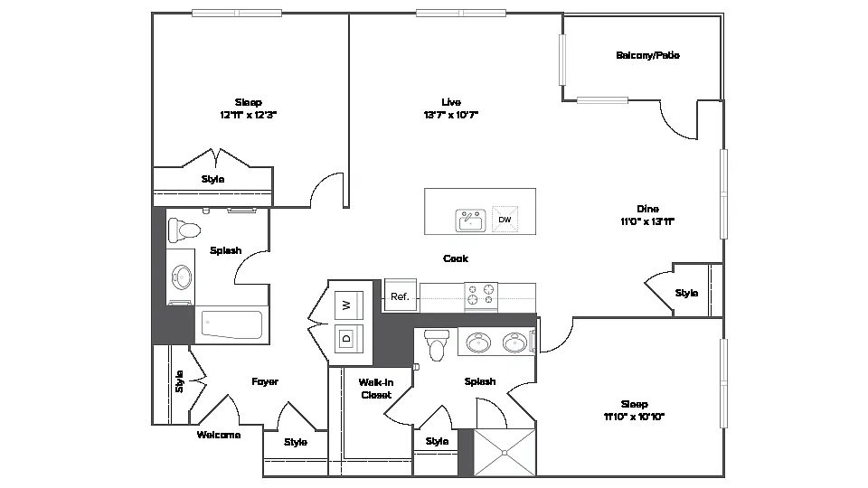Floor plan B2