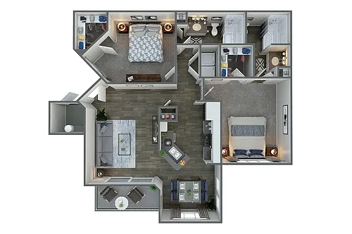 Floor plan Palm Remodeled