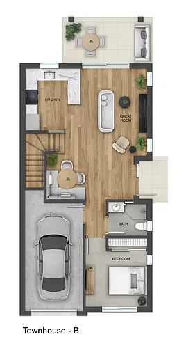 Floor plan D1 - 4 Bed Townhouse - NEW BUILD