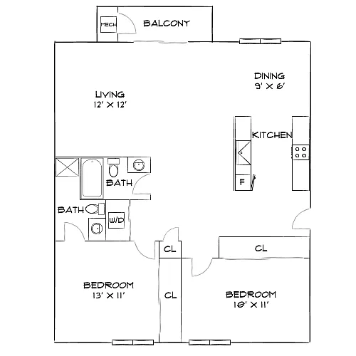 Floor plan Design 2A20 Premier 4