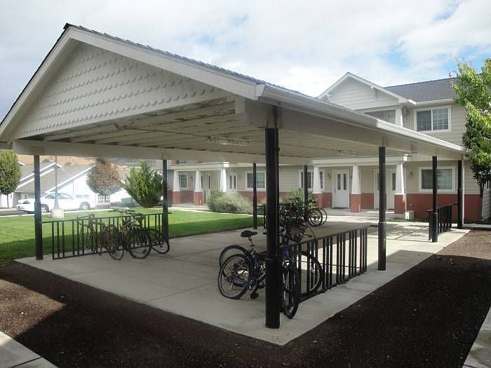 Covered bike storage