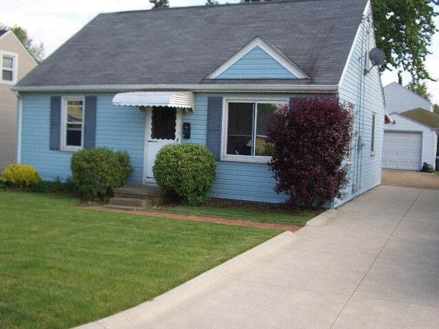 Front view, new driveway