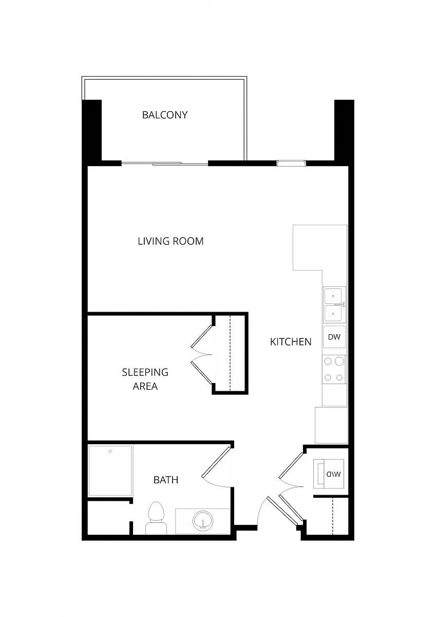 Floor plan Studio C