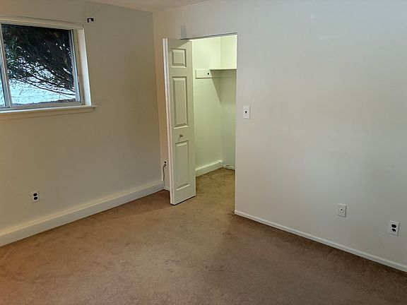 bedroom and closet