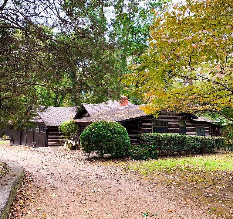Side View of Historical Log Cabin