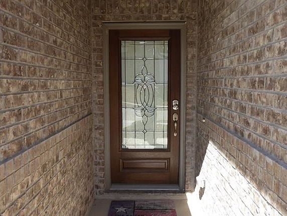 Beveled glass front door