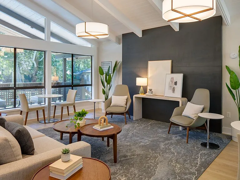 Resident lounge with seating area