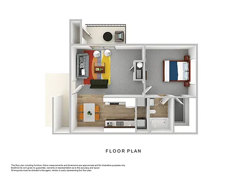 Floor plan 1 Bedroom