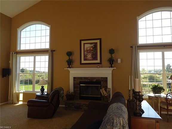 Great room with fireplace
