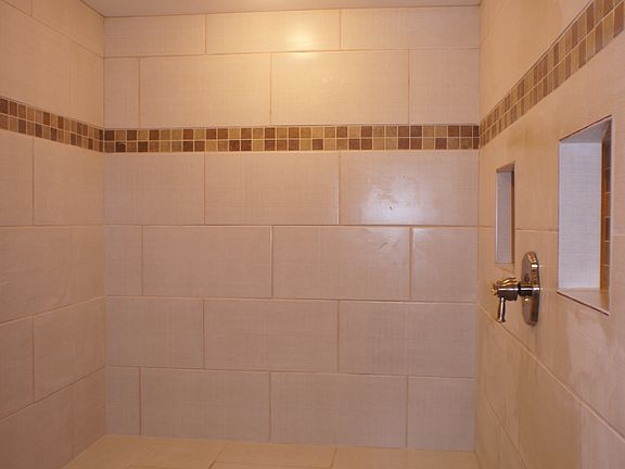 Tiled Lower level shower
