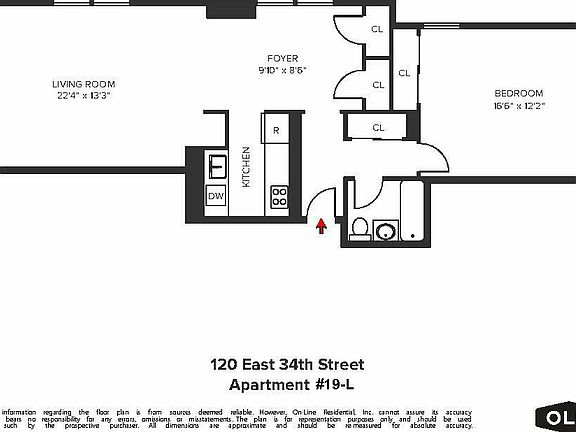 2nd image of 120 E 34th St APT 19L