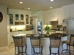 Spacious island kitchen