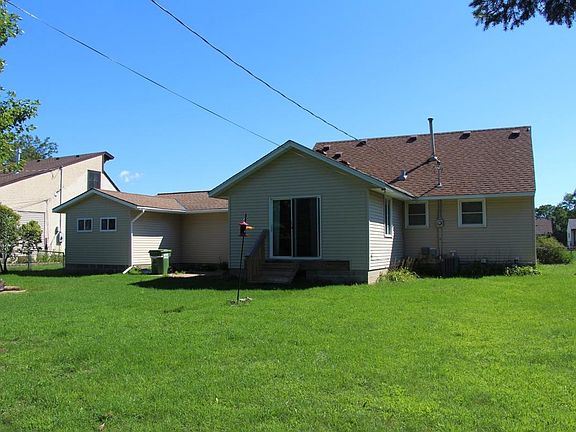View of the back of the house. You can see on the left the a