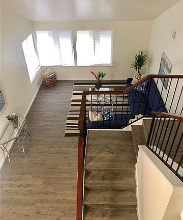 Living view from top of stairs