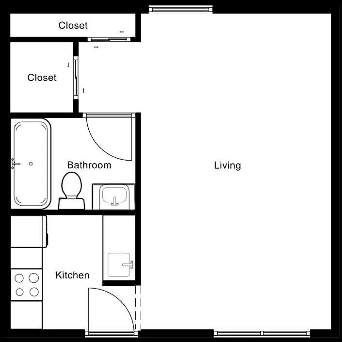 Floor plan Studio