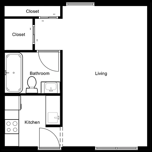 Floor plan Studio