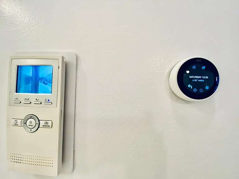 Video intercom and Nest smart thermostat