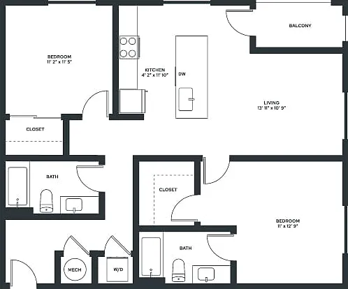 Two Bedroom Two Bedroom