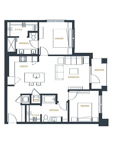 Floor plan B1