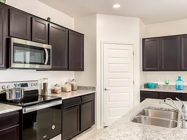 Staged model home