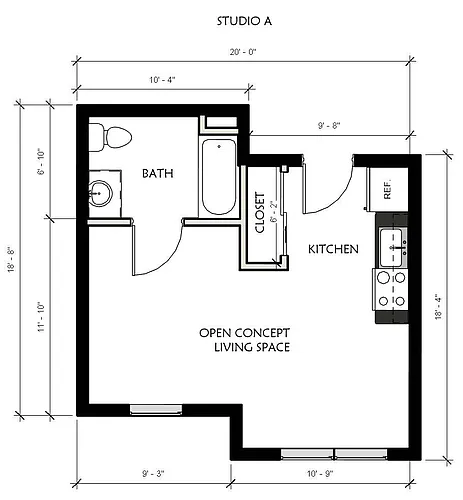 Floor plan Studio