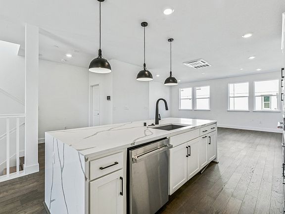 Kitchen open to gathering room