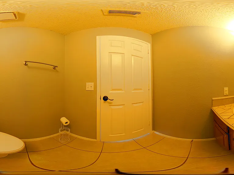 Half Bathroom Downstairs Panoramic View