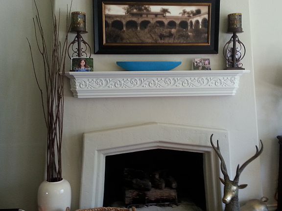 Beautiful custom fireplace in Living Room