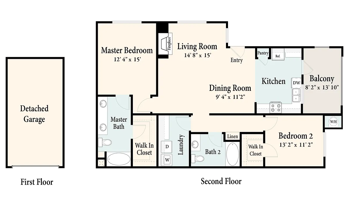 Floor plan The Flats Plan 3 - Upstairs