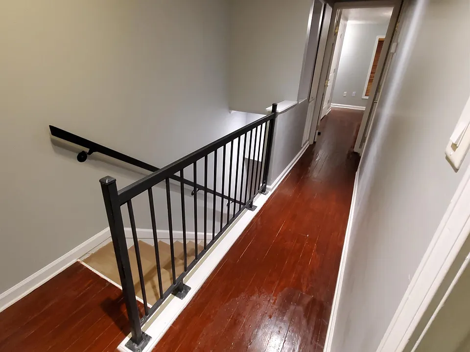 Second floor has the master bedroom, small office, and bathroom.