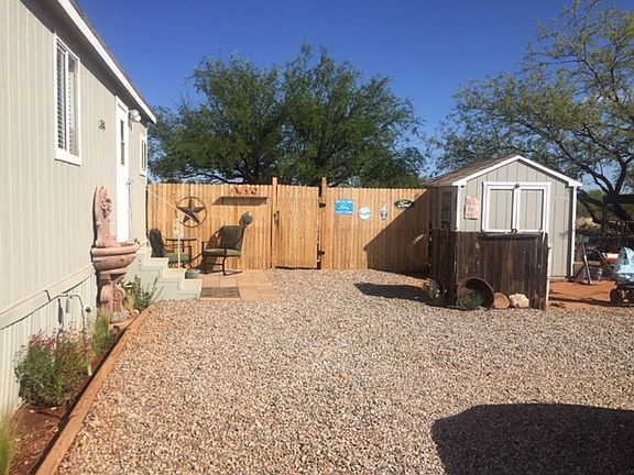 Front entrance/storage shed