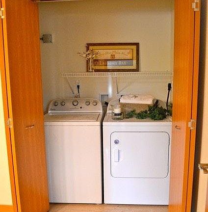 In-unit washer and dryer