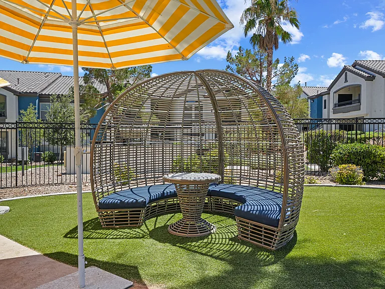 Relax poolside and let the day drift away.