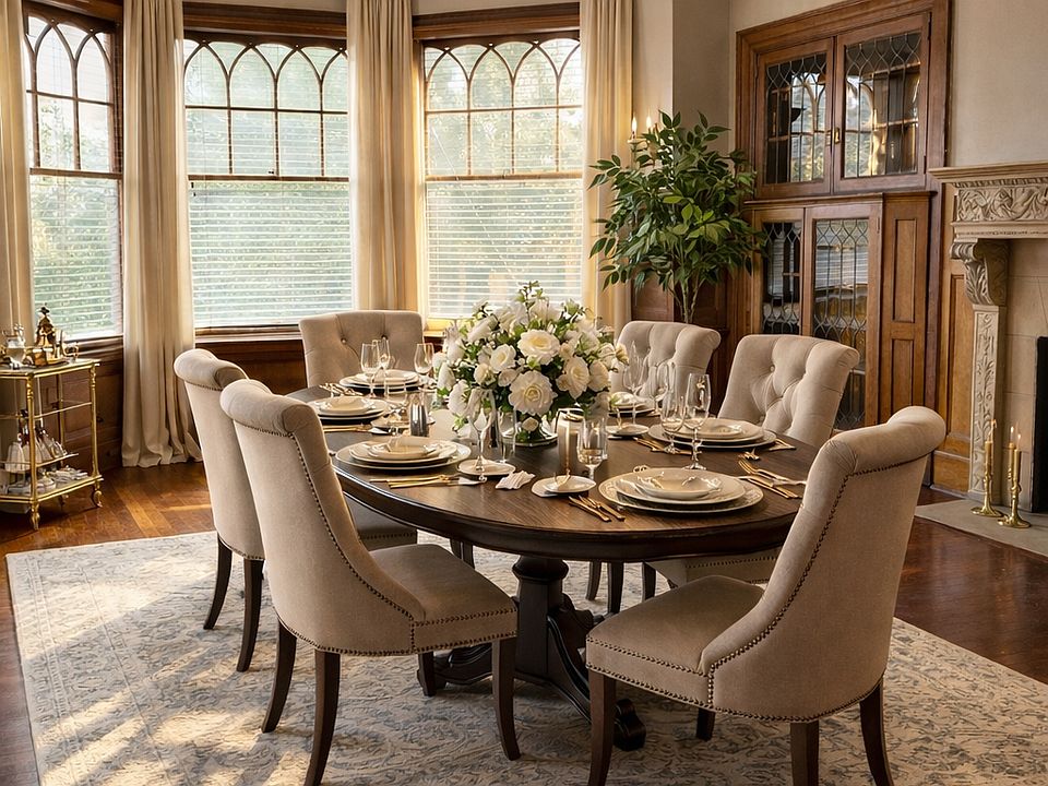 Dining & Living Rooms are massive with fireplace.