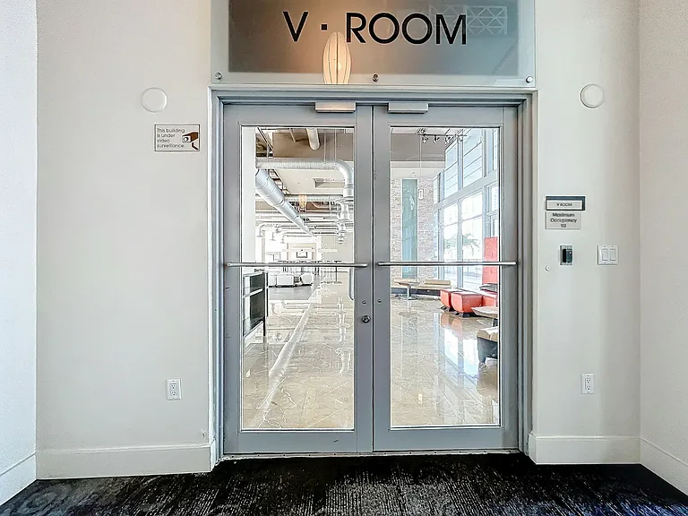Entry to community lounge