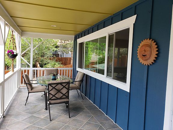 Front porch - covered and great all year round.