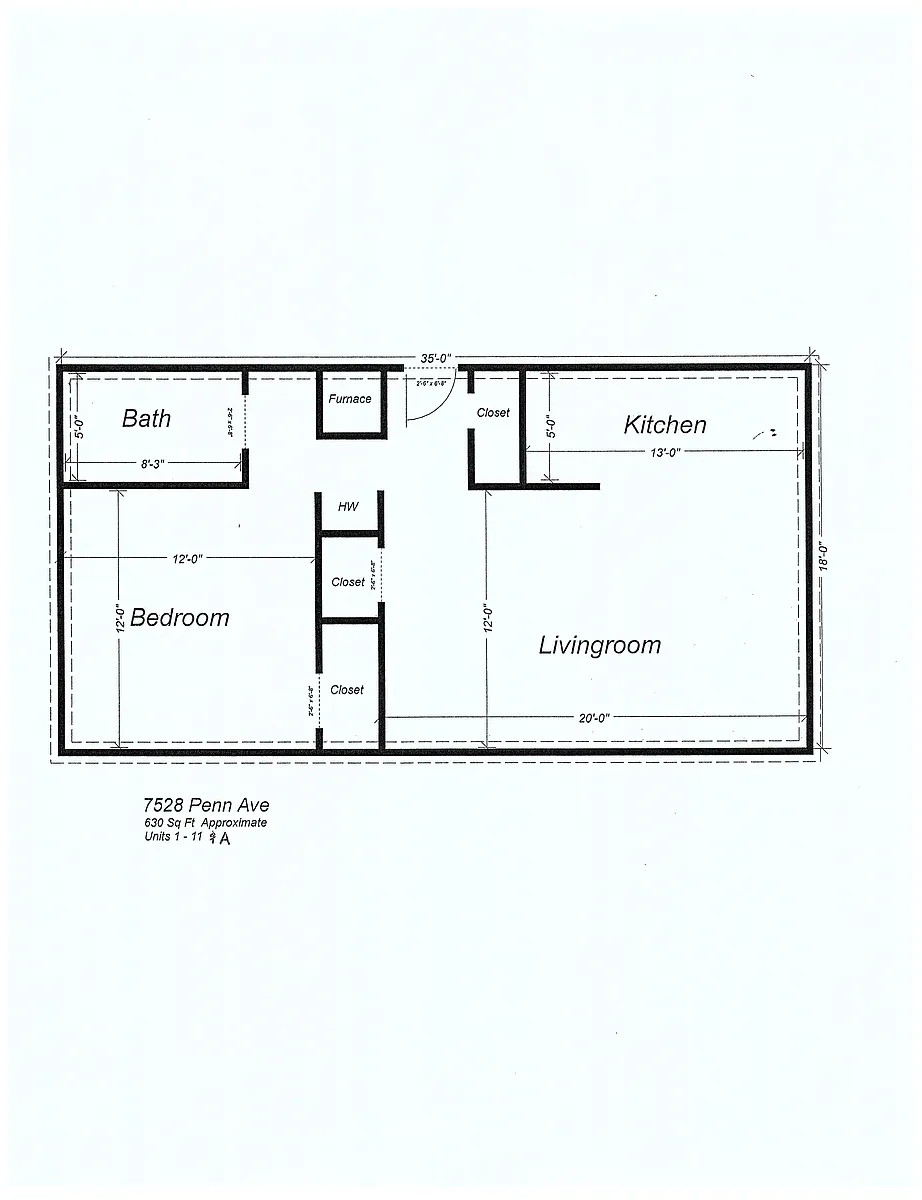 Floor plan 7528 Penn Ave - 8 - Available 8-1-26
