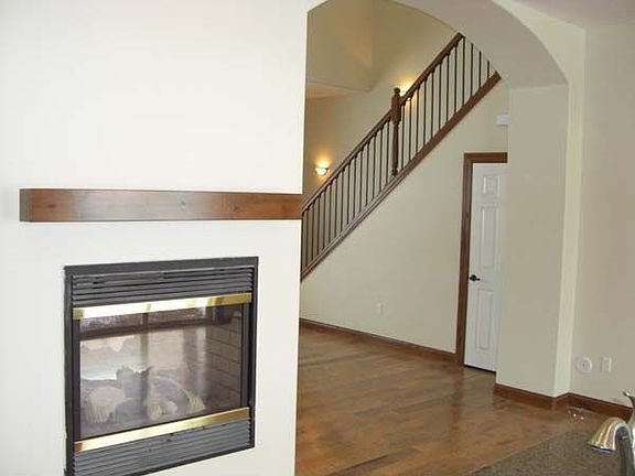 SeeThru Fireplace Living to Kitchen