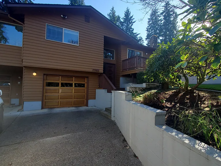 Garage and front entry