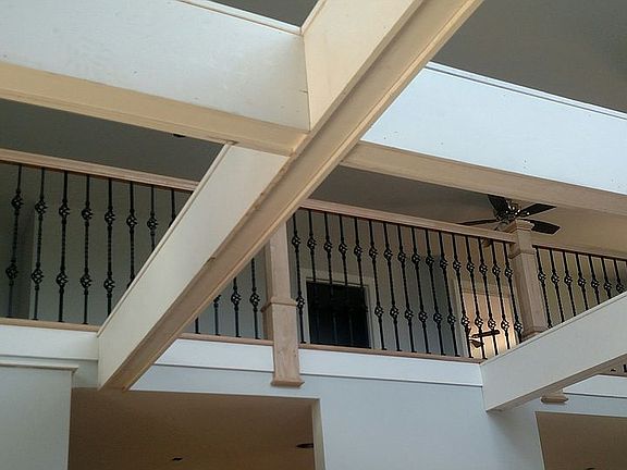 View upwards towards loft