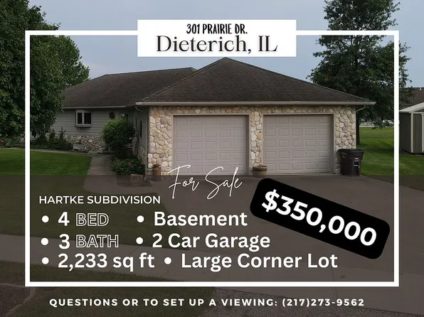 301 Prairie Dr, Dieterich, IL 62424