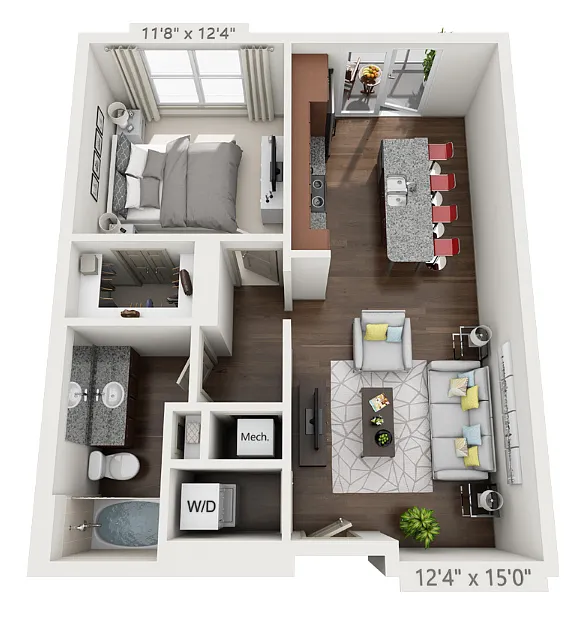 Floor plan A1b