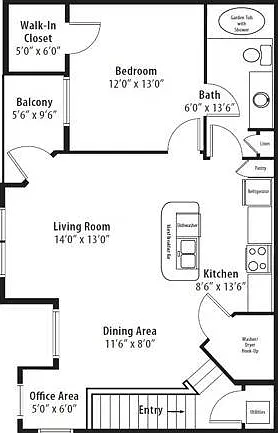 1 Bedroom 1 Bedroom