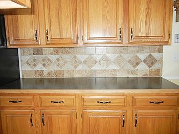 Plenty of counter and cupboard space.